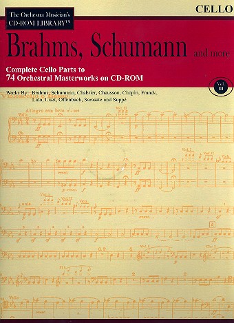 Brahms, Schumann and more - Cello Parts CD-ROM