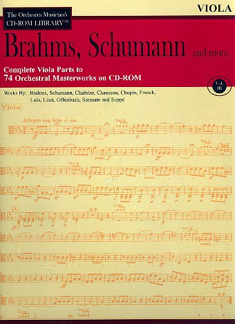 Brahms, Schumann and more - Viola Parts CD-ROM