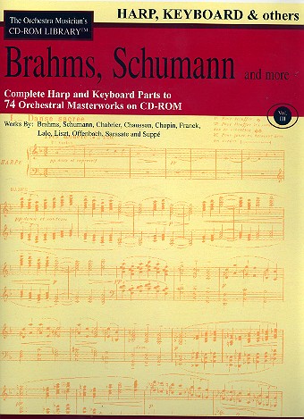 Brahms, Schumann and more - Harp and Keyboard Parts CD-ROM