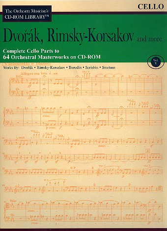 Dvork, Rimski-Korsakow and more - Cello Parts CD-ROM