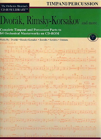 Dvork, Rimski-Korsakow and more - Timpani and Percussion Parts CD-ROM