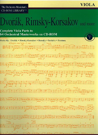 Dvork, Rimski-Korsakow and more - Viola Parts CD-ROM