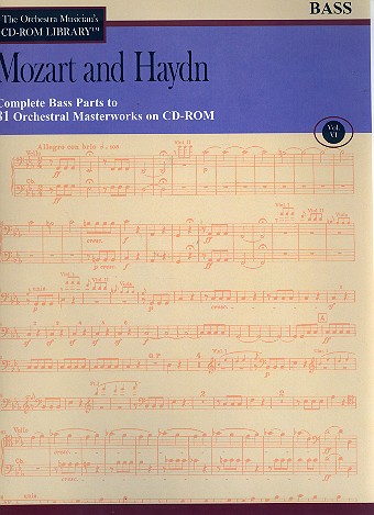 Mozart and Haydn - Bass Parts CD-ROM