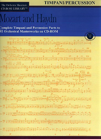 Mozart and Haydn - Timpani and Percussion Parts CD-ROM