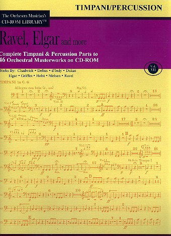 Ravel, Elgar and more - Timpani and Percussion Parts CD-ROM