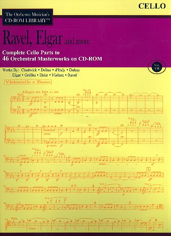 Ravel, Elgar and more - Cello Parts CD-ROM