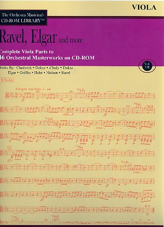 Ravel, Elgar and more - Viola Parts CD-ROM