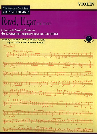 Ravel, Elgar and more - Violin Parts CD-ROM