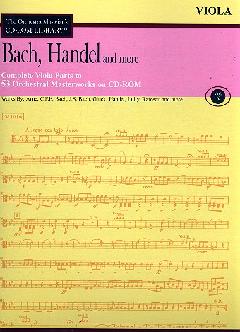 Bach, Hndel and more - Viola Parts CD-ROM