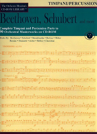Beethoven, Schubert and more - Timpani and Percussion Parts CD-ROM