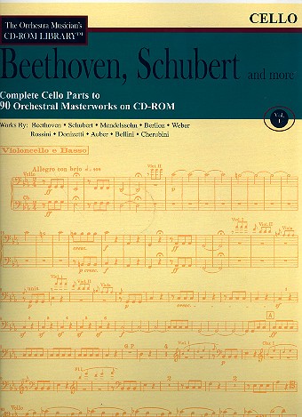 Beethoven, Schubert and more - Cello Parts CD-ROM