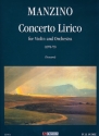 Concerto lirico for violin and orchestra score