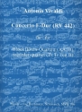 Konzert F-Dur RV442 fr 4 Blockflten (AATB) (Ensemble) Partitur und Stimmen