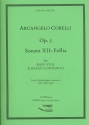 Sonaten op.5 Band 3 (Nr.12) fr Viola da gamba und Bc Partitur und Stimmen (Bc nicht ausgesetzt)