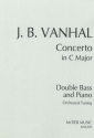 Concerto c major for double bass and orchestra for double bass (orchestra tuning) and piano