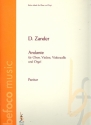 Andante fr Oboe, Violine, Violoncello und Orgel Partitur und Stimmen