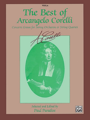 The Best of Arcangelo Corelli for string quartet (string orchestra) viola