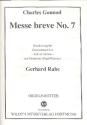 Messe breve C-Dur Nr.7 fr gem Chor und Orchester (Orgel/Klavier) (Soli ad lib) Orgel-Partitur