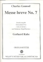 Messe breve C-Dur Nr.7 fr gem Chor und Orchester (Orgel/Klavier) (Soli ad lib) Orgel-Partitur