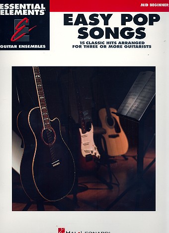 Essential Elements - Easy Pop Songs: for 3 guitars (ensemble) score mid beginner