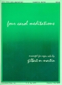 4 Carol Mediations for organ solo