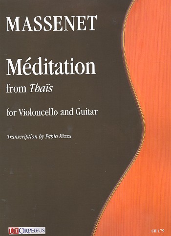Mditation de Thais fr Violoncello und Gitarre Partitur und Stimmen