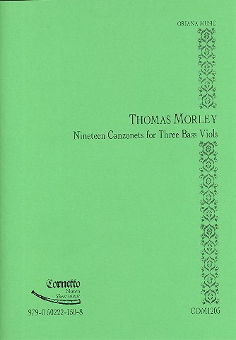 19 Canzonets for 3 bass viols score and parts