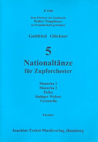 5 Nationaltnze fr Zupforchester Partitur