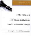 167 Etden fr Anfnger fr Klarinette (ohne Griffbezeichnungen)