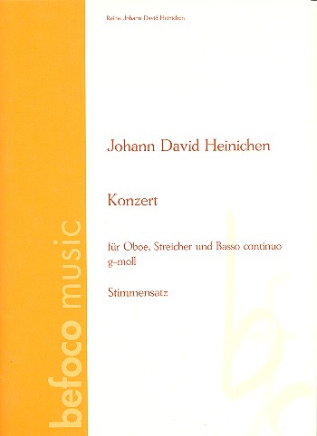 Konzert g-Moll fr Oboe, Streicher und Bc Streicherstimmen (3-3-2-3)