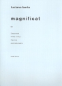 Magnificat for soloists, mixed chorus, 2 pianos and instruments vocal score