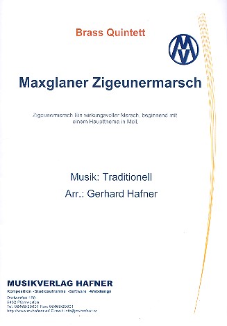 Maxglaner Zigeunermarsch fr 5 Blechblser Stimmen