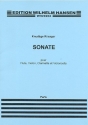 Sonate pour flte, violon, clarinette et violoncelle parties, copie d'archive