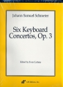 6 Keyboard Concertos op.3 for string orchestra and keyboard score
