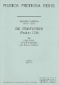 De profundis fr gem Chor, 4 Violen da gamba und Bc Partitur und Stimmen