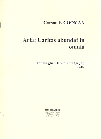 Caritas abundat in omnia op.482 pour cor anglais et orgue