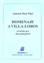 Homenaje a Villa-Lobos for 2 pianos score