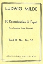 50 Konzertstudien Band 3 fr Fagott und Klavier