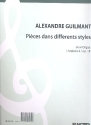 Pices dans differents styles op.18 vol.4 pour orgue