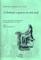 12 Sinfonie a quattro su temi sacri fr Tasteninstrument