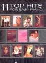 11 Top Hits: for easy piano (with lyrics and chords)