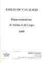 Rappresentatione di anima et di corpo for soloists, mixed chorus and instruments chorus score