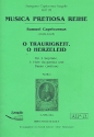 O Traurigkeit o Herzeleid fr 2 Soprane, 4 Viole da gamba und Bc Partitur und Stimmen (Bc nicht ausgesetzt)