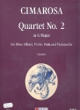 Quartet in G Major no.2 for oboe (flute), violin, viola and violoncello score and parts