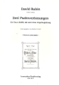 3 Psalmvertonungen fr gem Chor und Orgel (z.T. a cappella) Partitur (hebr)