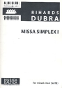 Missa Simplex no.1 for mixed chorus a cappella score