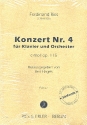 Konzert c-Moll Nr.4 op.115 fr Klavier und Orchester Partitur