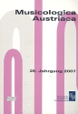 Musicologica Austriaca Band 26