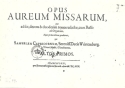Opus Aureum Missarum Faksimile