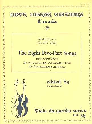 The 8 5-Part Songs for 5 instruments and voices score and parts